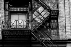 Escaliers extérieur métalique