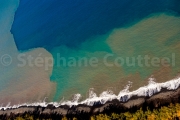 Profil bleu - Le littoral ouest - La Reunion vue du ciel