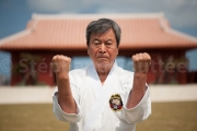 Yoshitaka Taira est hanshi 10e dan style shorin ryu - karate Kaikan Naha - Okinawa