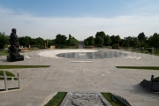 Statue de Chen Wangting et symbole taijitu du yin yang -Chenjiagou - Chine