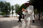 Pratiquants de Tai chi a l'ecole Chen - Chenjiagou - Chine