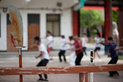 Armes et Tai chi dans la cour - Chenjiagou - Chine