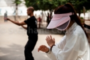 Pratiquants de Tai chi a l'ecole Chen - Chenjiagou - Chine