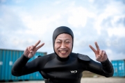 Plongeur poudre  à Yonaguni - Okinawa