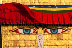 Le voile levé sur le regard de Bouddha  -Stupa - Bodhnath - Népal